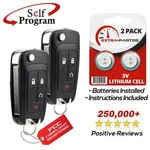 2 For 2012 2013 2014 2015 2016 2017 Chevrolet Sonic Flip Key Remote Fob. Fixed Price $16.95.