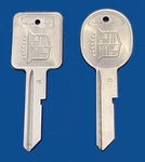 Cadillac Original A&b Badge Nickel Crest Key Set B48a & B49b. Fixed Price $43.75.