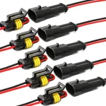 Way Car Waterproof Electrical Connector,16 Awg 2 Pin Plug Auto Wire C. Fixed Price $16.34.