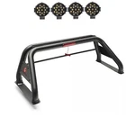 Black Horse Classic Roll Bar Roof Rack W/7"led Fits 2017-2024 Nissan Titan. Fixed Price $1062.66.