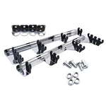 Chrome Linear Spark Plug Wire Separators Divider Loom With Black Valve Cover. Fixed Price $30.34.