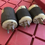 (3) Total 231a Hubbell 2321 Insulgrip Twist Lock Plug 20a 3 Wire 250v Electrical. Fixed Price $25.00.
