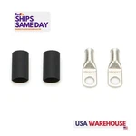 Quickcar 57-570, 2 Pack Tin Copper Power Ring 8 Awg 1/4in Hole Pair W/heat Shrin. Fixed Price $22.28.
