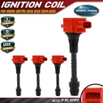 4x Red Ignition Coil For Nissan Sentra 2002 2003 2004-2006 L4 1.8l 224336n015. Fixed Price $58.29.