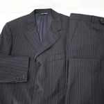Alexander Mcqueen Suit Mens 40r Striped Super 130's Wool Two Piece Made In Italy. Fixed Price $196.85.