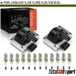 2pcs Ignition Coil & 12pcs Iridium Platinum Spark Plug For Jaguar Xj12 Xjrs. Fixed Price $64.99.