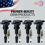 4x Oem Ignition Coil + Spark Plugs For Hyundai Elantra 1.4l Uf857 2730103aa0. Fixed Price $81.58.