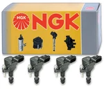 4 Pc Ngk Ignition Coils For 2010-2017 Gmc Terrain 2.4l L4 Spark Plug Wire Zj. Fixed Price $179.54.