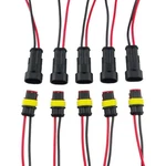 Highrock 5 Kit 2 Pin Way Car Waterproof Electrical Connector Plug With Black. Fixed Price $13.18.