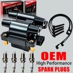 Brand Oem Ignition Coil & 4x Spark Plug Wire For Subaru Forester Impreza Uf538. Fixed Price $59.65.